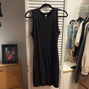 Babaton Black Sheath Midi Dress